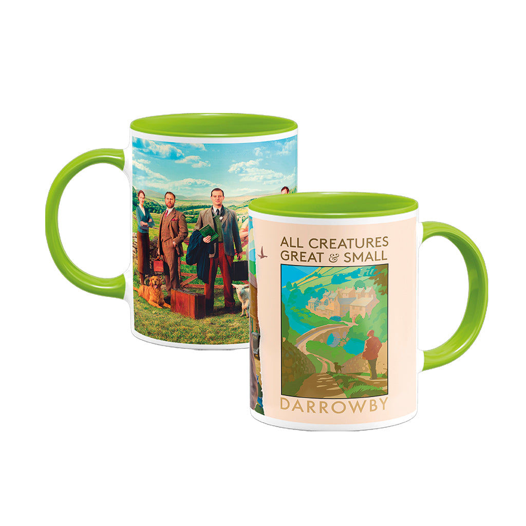 All Creatures Great and Small Scenic Walk to Darrowby Mug - Green Interior