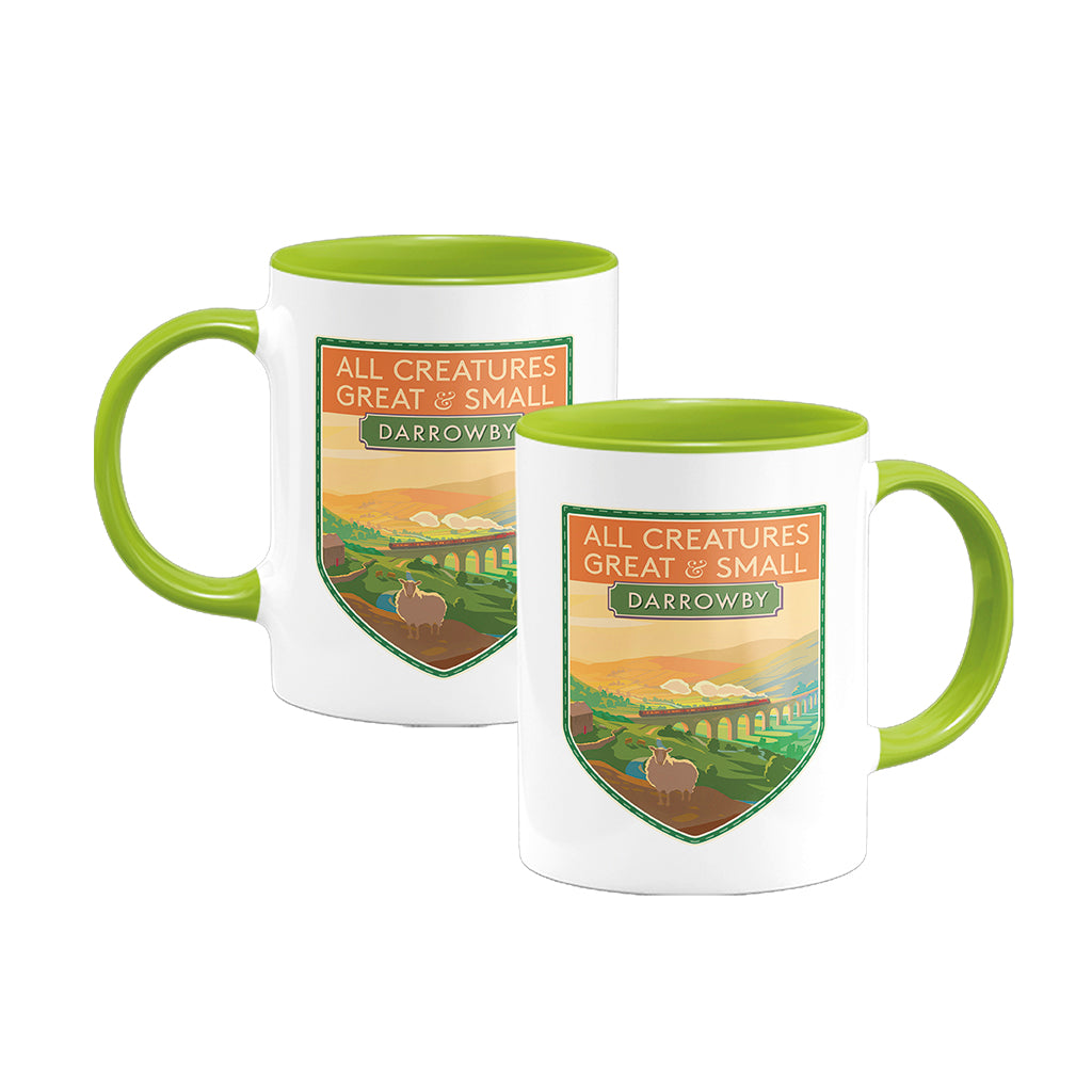 All Creatures Great and Small by Rail to Darrowby Mug - Green Interior