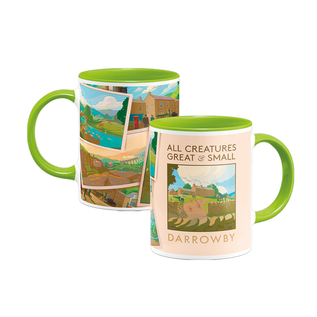 All Creatures Great and Small Darrowby Scenic Mug - Green Interior