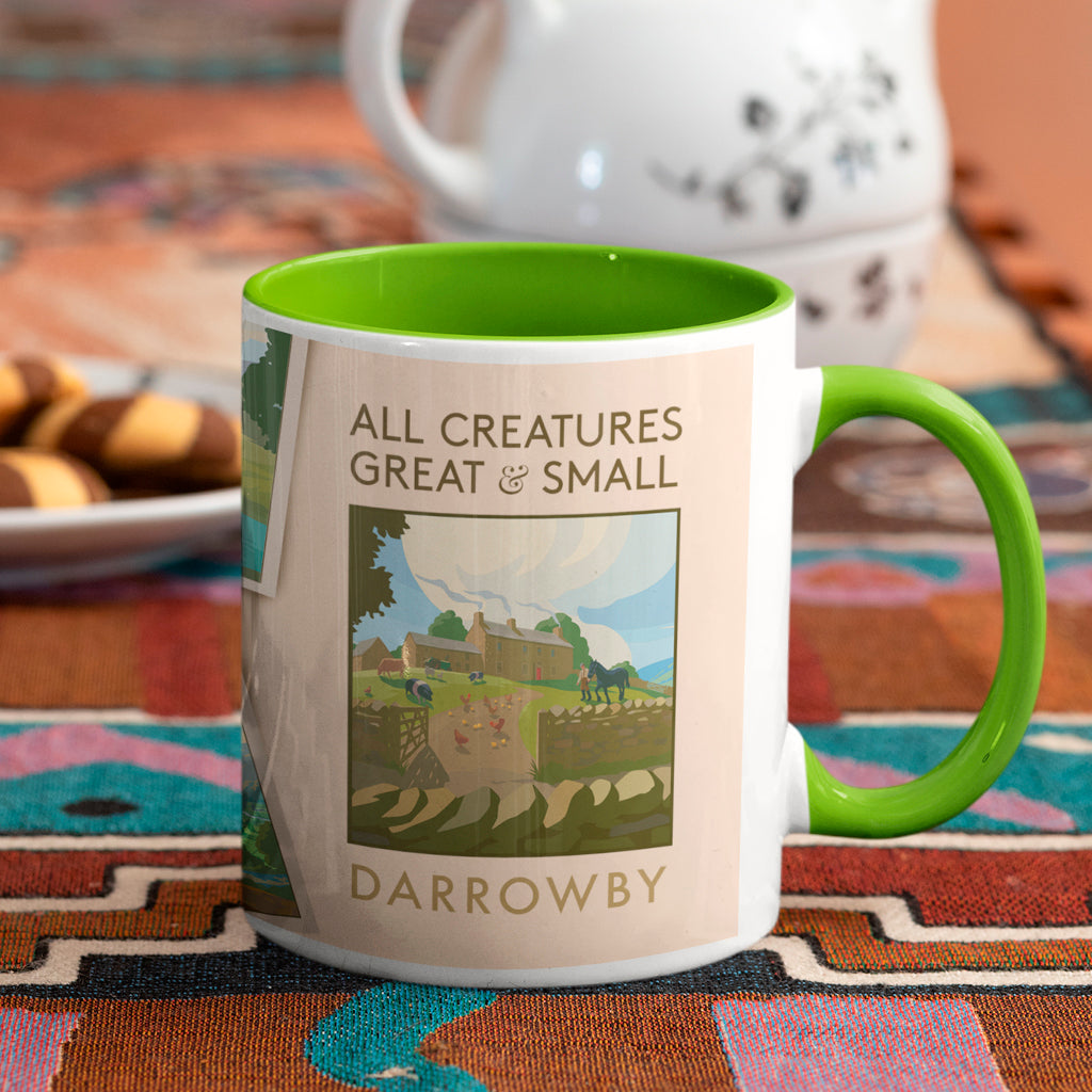 All Creatures Great and Small Darrowby Scenic Mug - Green Interior