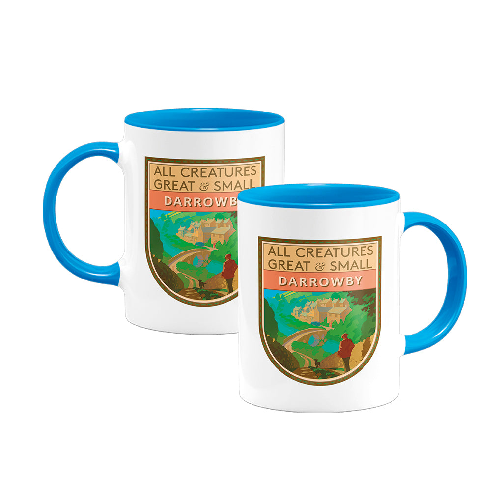 All Creatures Great and Small Scenic Walk to Darrowby Mug - Blue Interior