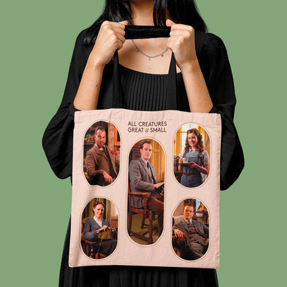 All Creatures Great and Small Cast Collage Edge-to-Edge Tote Bag