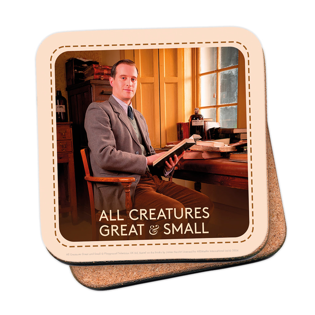 All Creatures Great and Small James Herriot Character Coaster - Collectible Edition