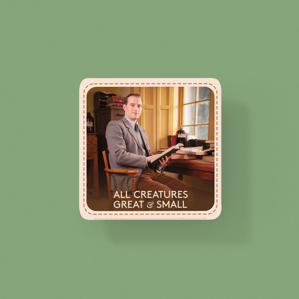 All Creatures Great and Small James Herriot Character Coaster - Collectible Edition