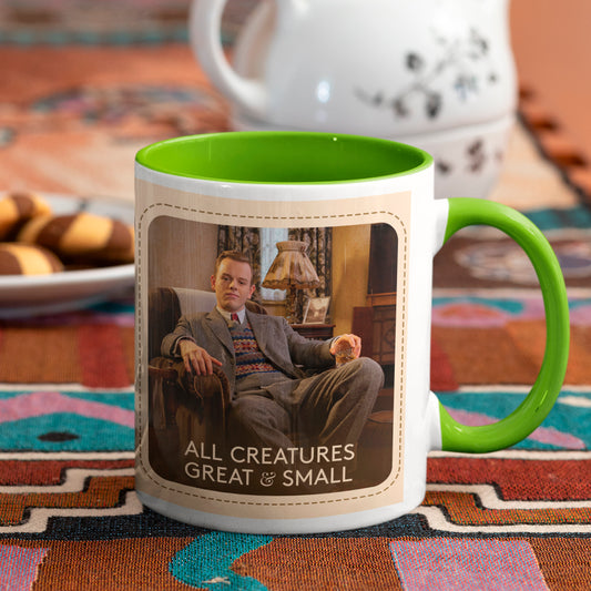 All Creatures Great and Small Tristan Farnon Character Mug - Green Interior, Collectible Edition