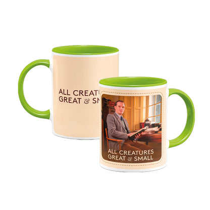 All Creatures Great and Small James Herriot Character Mug - Green Interior, Collectible Edition