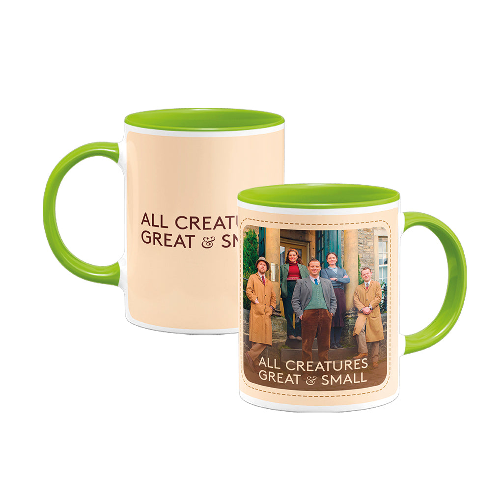 All Creatures Great and Small Cast Group Mug - Green Interior, Collectible Edition