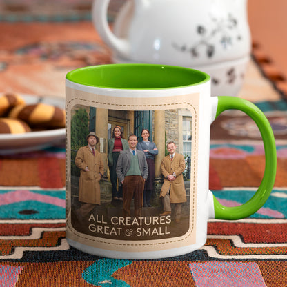 All Creatures Great and Small Cast Group Mug - Green Interior, Collectible Edition