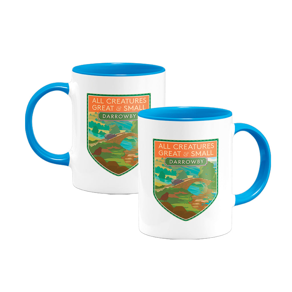 All Creatures Great and Small Scenic Darrowby Bridge Mug - Blue Interior