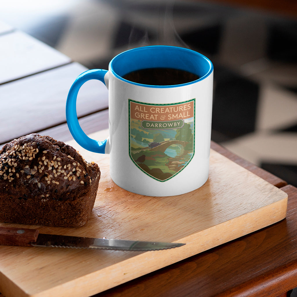 All Creatures Great and Small Scenic Darrowby Bridge Mug - Blue Interior