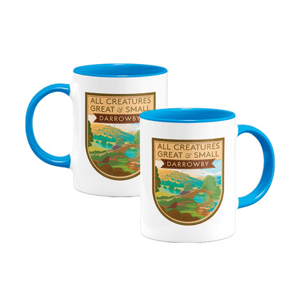 All Creatures Great and Small River Crossing to Darrowby Mug - Blue Interior