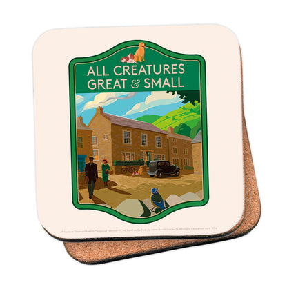 All Creatures Great and Small Skeldale House Darrowby Coaster