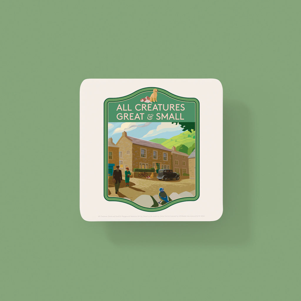 All Creatures Great and Small Skeldale House Darrowby Coaster