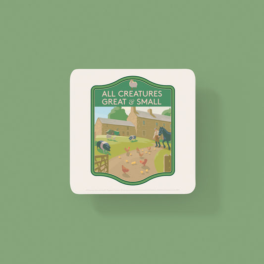 All Creatures Great and Small Darrowby Farmyard Coaster