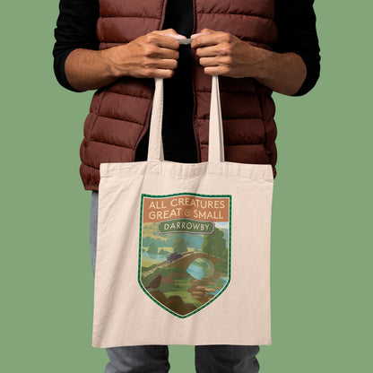 All Creatures Great and Small Scenic Darrowby Bridge Tote Bag