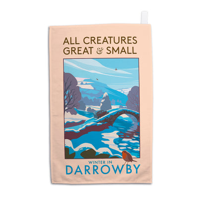 All Creatures Great and Small Winter in Darrowby Tea Towel