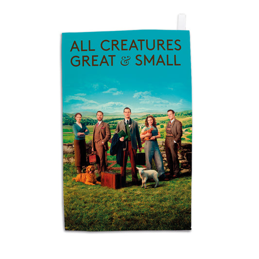 All Creatures Great and Small Cast Group Tea Towel