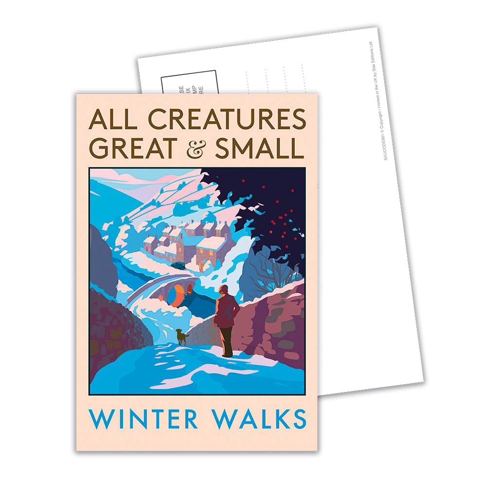 All Creatures Great & Small Winter Walks Postcard