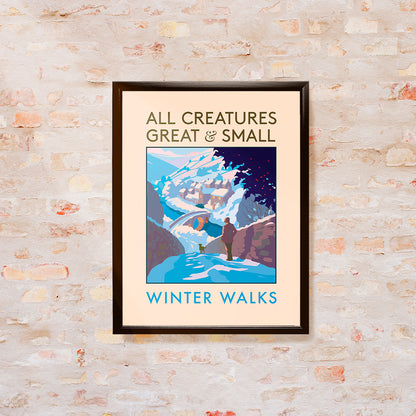 All Creatures Great & Small Winter Walks Art Print