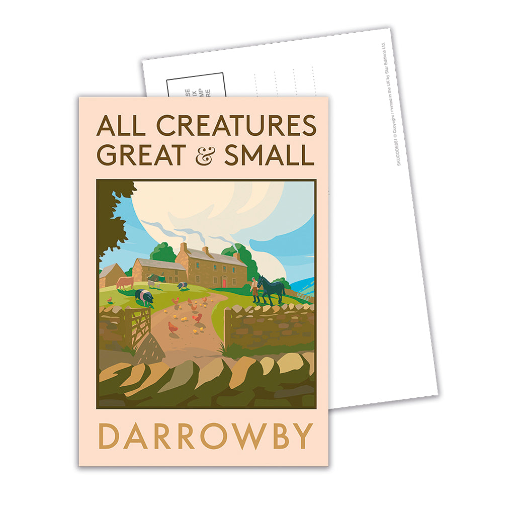 All Creatures Great and Small Darrowby Farmyard Postcard