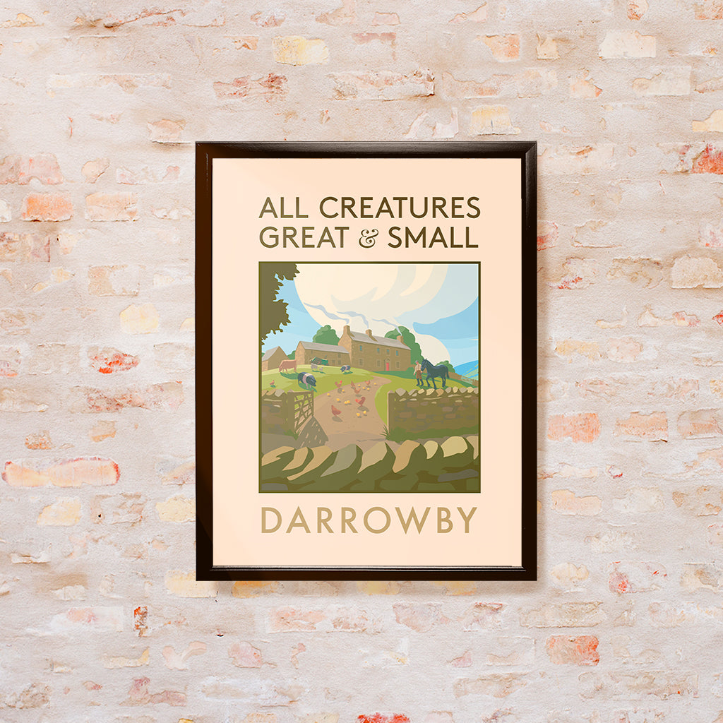 All Creatures Great and Small Darrowby Farmyard Art Print