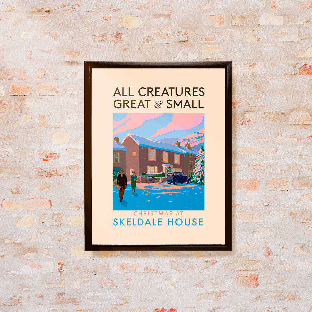 All Creatures Great and Small Christmas at Skeldale House Art Print