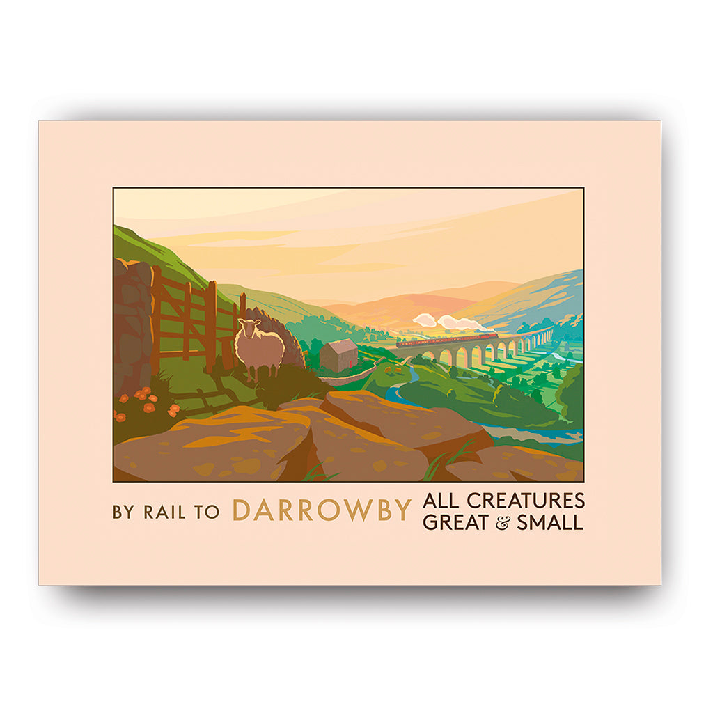 All Creatures Great and Small by Rail to Darrowby Art Print