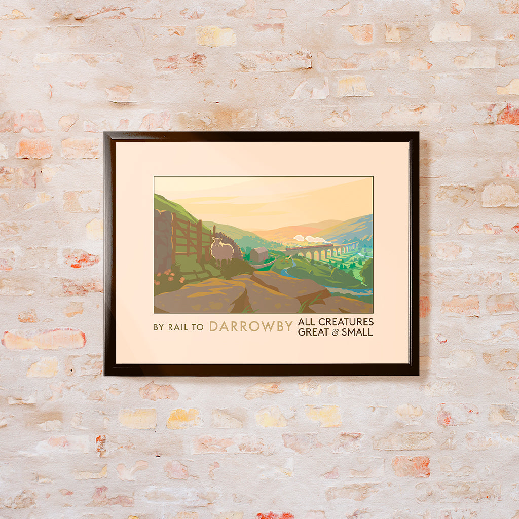 All Creatures Great and Small by Rail to Darrowby Art Print