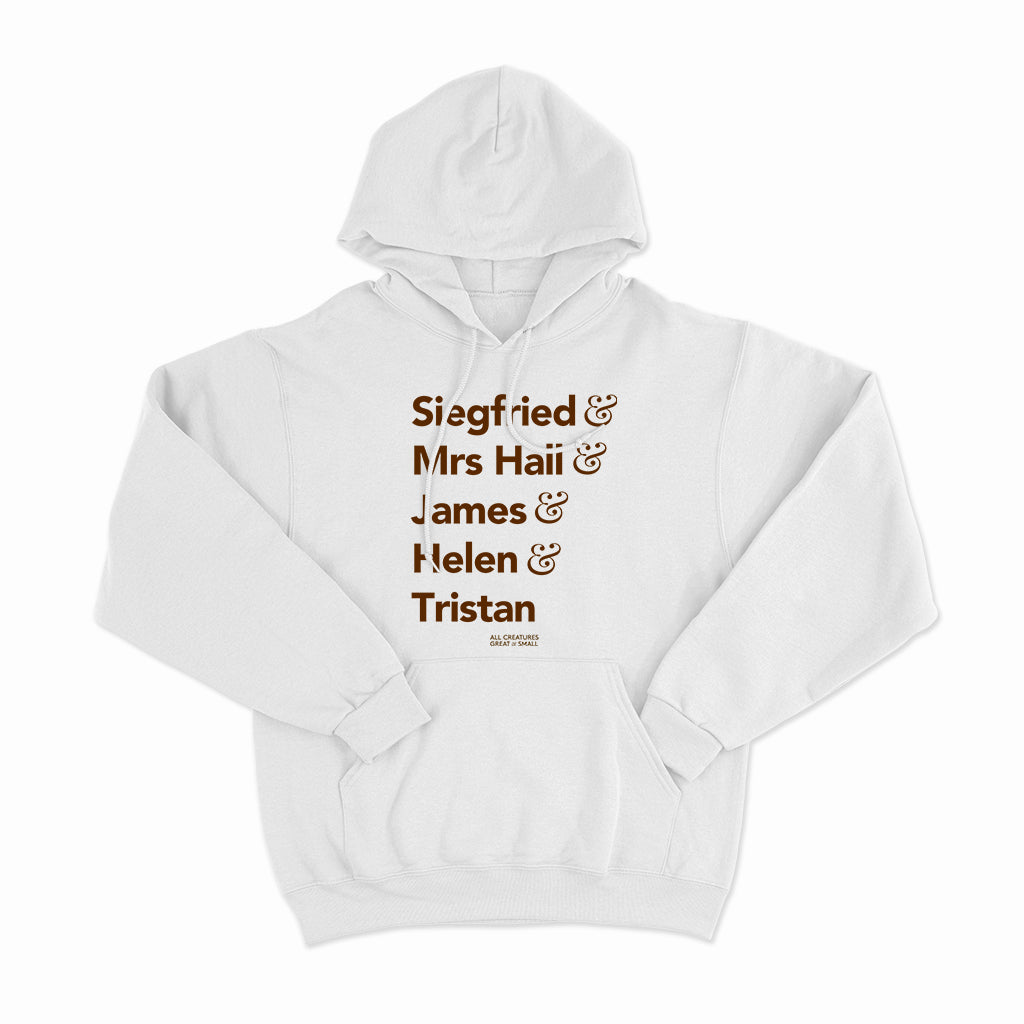 All Creatures Great and Small Character Names Hoodie