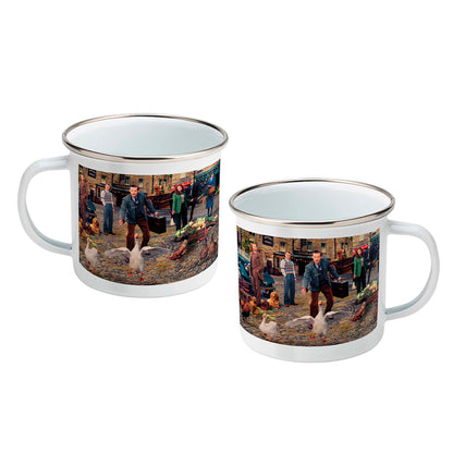 All Creatures Great and Small Darrowby Market Scene Enamel Mug