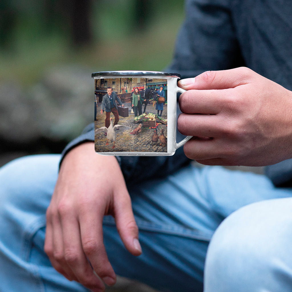 All Creatures Great and Small Darrowby Market Scene Enamel Mug