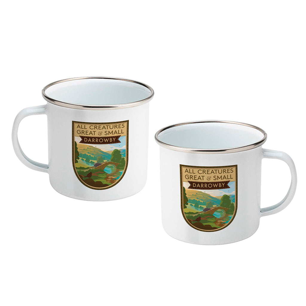 All Creatures Great and Small River Crossing to DarrowbyEnamel Mug