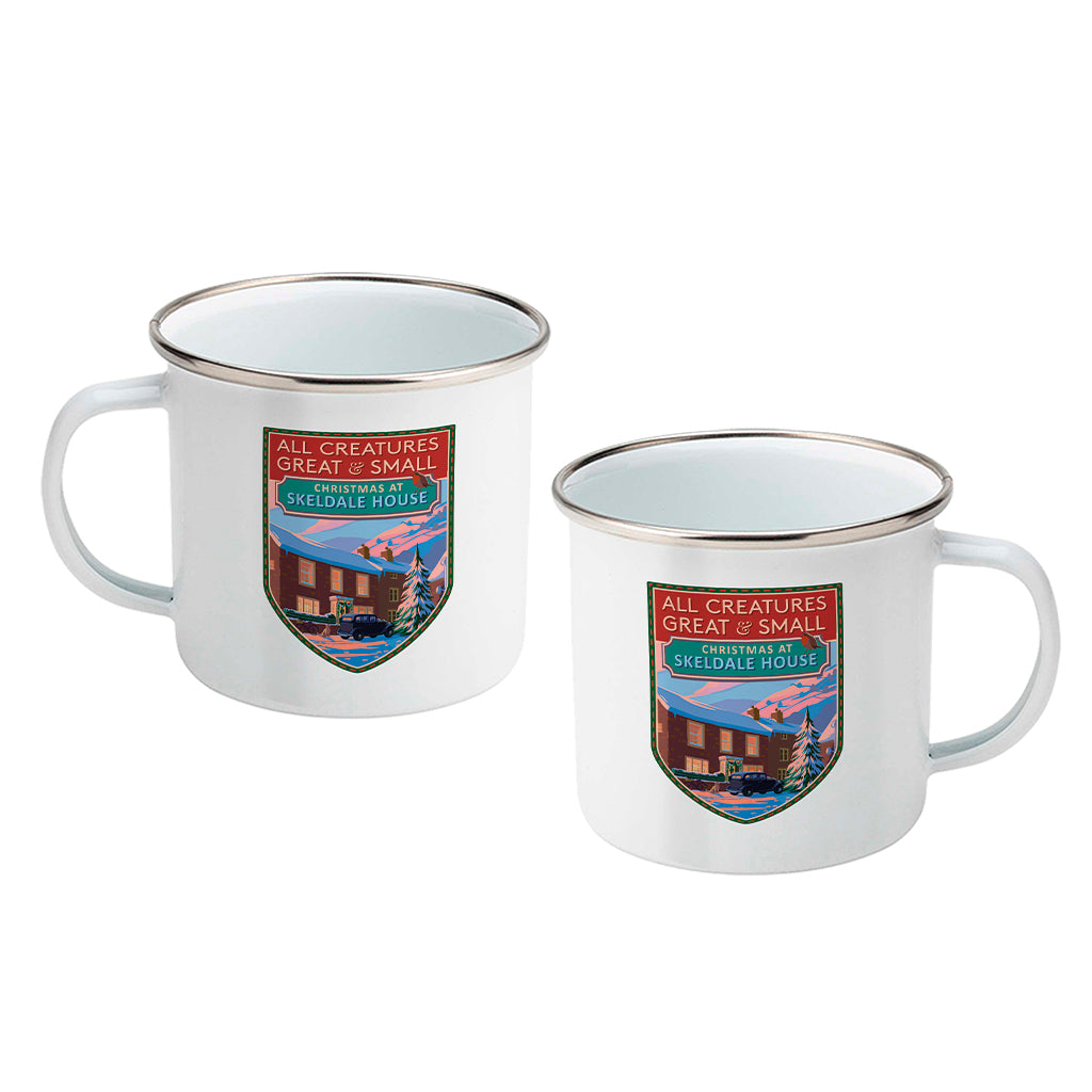 All Creatures Great and Small Christmas at Skeldale House Enamel Mug