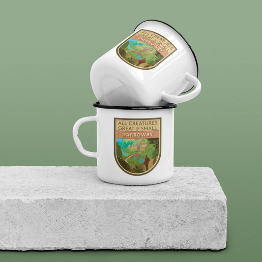 All Creatures Great and Small Scenic Walk to Darrowby Enamel Mug