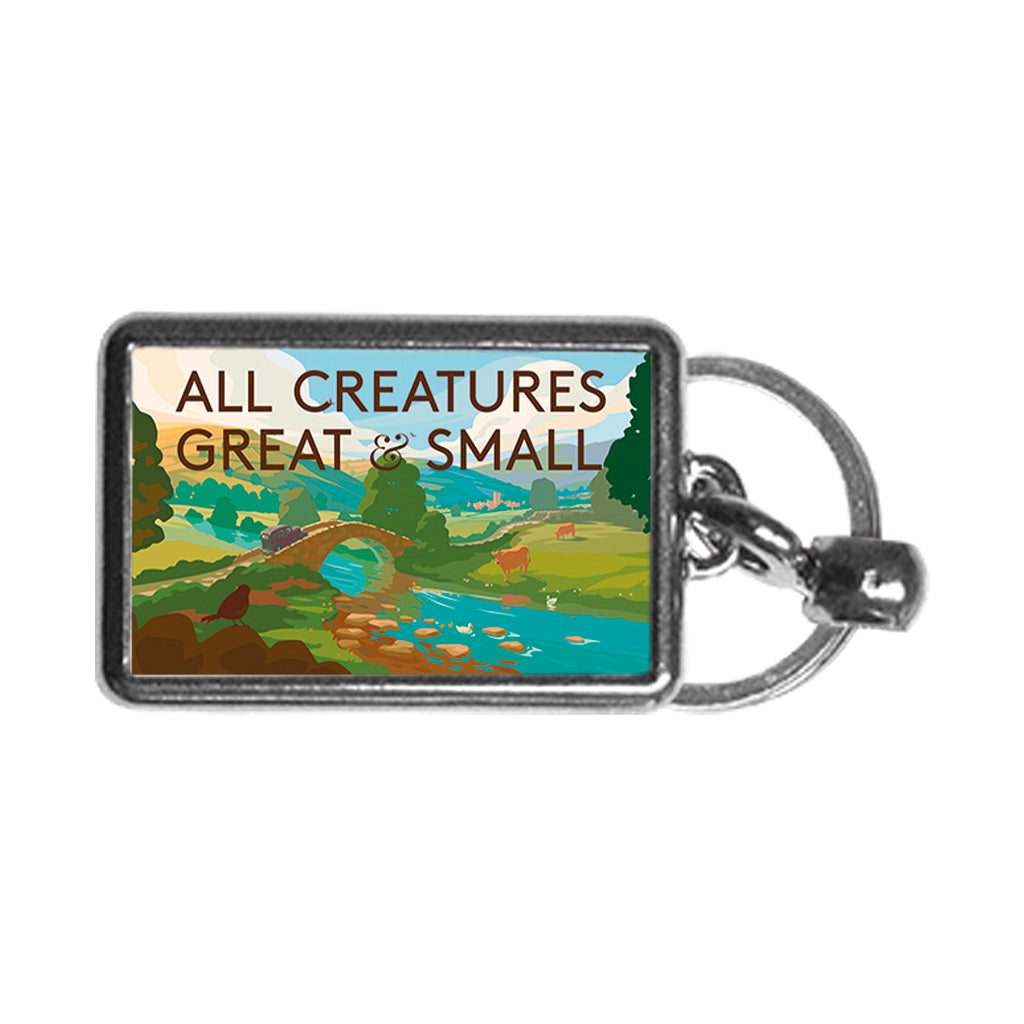 All Creatures Great and Small River Crossing to Darrowby Landscape Keyring