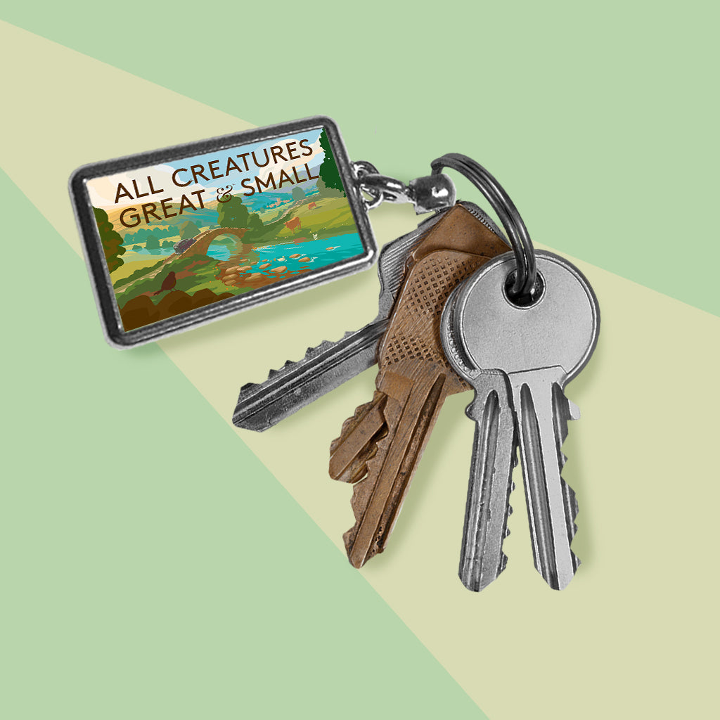 All Creatures Great and Small River Crossing to Darrowby Landscape Keyring