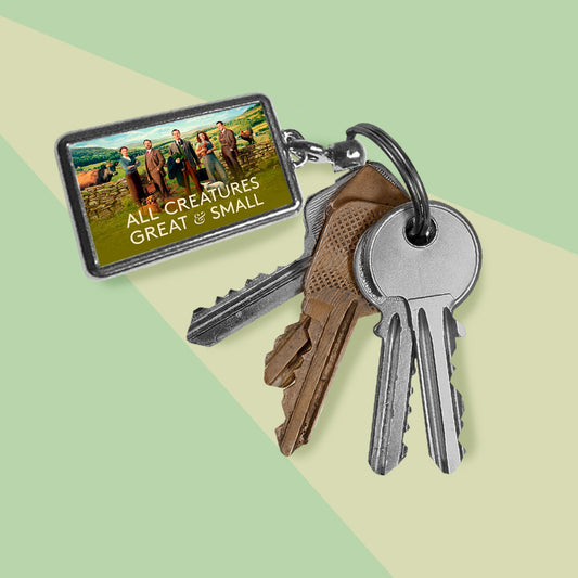 All Creatures Great and Small Cast Group Landscape Keyring