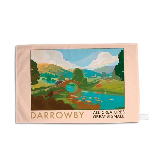 All Creatures Great and Small River Crossing to Darrowby Tea Towel