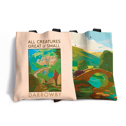 All Creatures Great and Small Darrowby Scenic Walk Edge-to-Edge Tote Bag