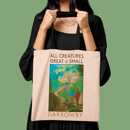 All Creatures Great and Small Darrowby Scenic Walk Edge-to-Edge Tote Bag