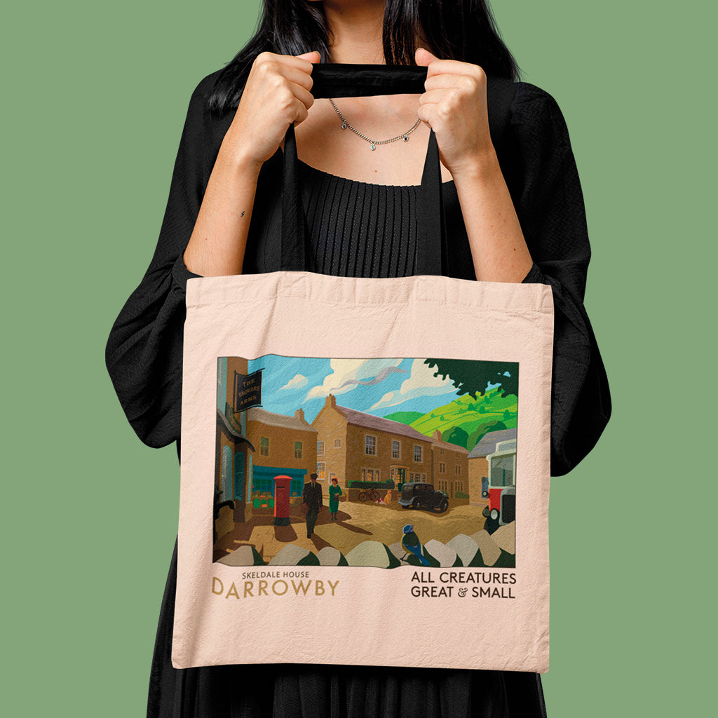 All Creatures Great and Small Skeldale House and Countryside Edge-to-Edge Tote Bag